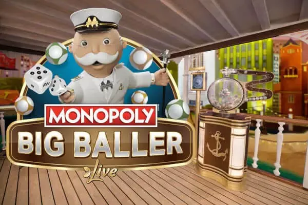 Anteprima Monopoly Big Baller con tabellone e palline